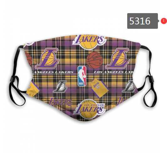 2020 NBA Los Angeles Lakers #6 Dust mask with filter->nba dust mask->Sports Accessory